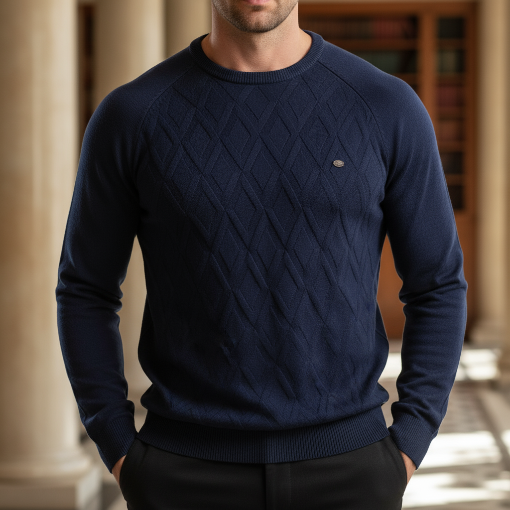 Argyle Knit Sweater | Free Shipping UK
