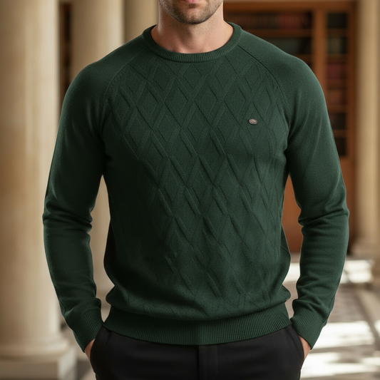 Argyle Knit Sweater | Free Shipping UK